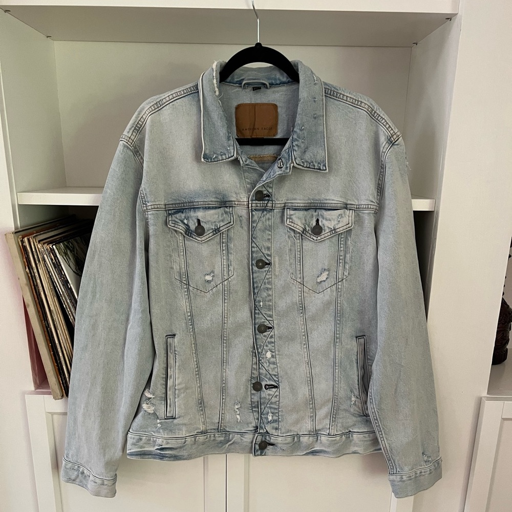 American Eagle Distressed Denim Jacket